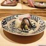温石 - 真鯛､馬鈴薯の酢漬けと蕨