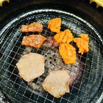 蘭 - 上塩タン、上ミノ、焼きレバー