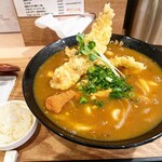 千年UDON - とり天カレーUDON※斜め上から