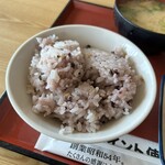 八幡食堂 - ご飯十五穀米200円