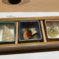 名古屋 栄 栞庵 鮨 やましろ - 前菜3種