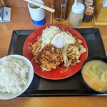 Katsuya - ホル玉とロースカツの合い盛り定食
