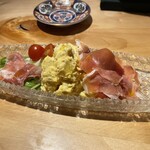 こたつ ねこ - ポテサラ生ハム