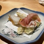 こたつ ねこ - 新玉葱天ぷら