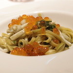 リストランテ ペガソ - Jan, 2014　三重産ヤリイカとジェノベーゼのトレネッテ　イクラを散らして
      