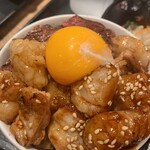 鉄板焼天神ホルモン - 自分で盛るホル玉丼