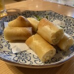 創作料理つくし - えびしんじょうの春巻き