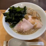 開運橋通 ふじ原 - 【釜石唐丹わかめの煮干しそば】