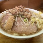 ラーメン二郎 - 小ラーメン(ニンニク,アブラ)