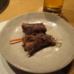 札幌焼肉 和牛いしざき - 焼きしゃぶが出来ました。タレでも塩でも味わえます。