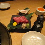 札幌焼肉 和牛いしざき - 焼き肉とは思えないステーキのような肉です。