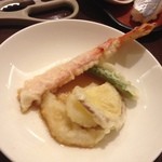 プライムタイム - カニと野菜の天ぷら（H26.1月撮影）