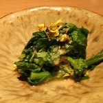こふく - 菜の花の酒盗がけ。