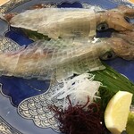 河太郎 - イカ刺し（イカの活造り定食）
