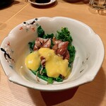 一利喜 - ホタルイカと菜の花の酢味噌和え