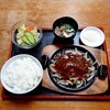 ラーメンたけ味 - 料理写真:ビーフハンバーグ定食 800円
