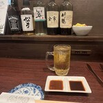 焼肉食道 大勝 - 何も言わずして　ハイボールは濃いめで出してくれます。　有難き幸せ。笑