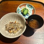 鈴田式 - 土鍋ご飯　ホタルイカ　桜海老　筍