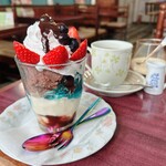 Poreru - チョコレートパフェ＆ブレンドコーヒー