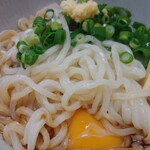 Ogawa Udon - 釜玉うどん　細麺は珍しい！