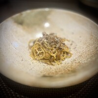 リストランテ リンコントロ - 青首鴨の内臓と尾長鴨のパスタ