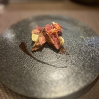 リストランテ リンコントロ - 鹿児島産尾長鴨•山鳩•青首鴨のロースト ビスクソース