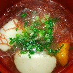 灼味噌らーめん 八堂八 - ジンギスカン定食 1200円、お味噌汁