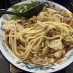 群青 - 超極太平打ち麺　太麺嫌いな私、食べられるか心配になりました