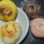 KAMOGAWA BAKERY - 料理写真:キーマカレー、ベーコンチーズ、チョコ×チョコ、桜もち