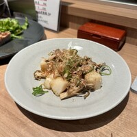 卓 - 帆立と木の子バター焼き