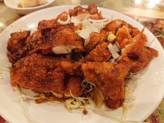 Shourakusaikan - 油淋鶏のアップ。