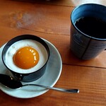 埜ノ山キッチン はるらんな - デザート＆コーヒーセットの定山渓玉子ぷりん