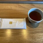 里の宿 - おしぼりとお茶♪