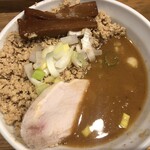 麺屋鈴春 - 濃厚鶏白湯つけ麺＋鶏挽肉丼