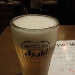居酒屋 王道 - まずはビールで乾杯♪　H26.1