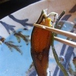 徳山鮓 - 鮒鮓（ふなずし）の昆布〆リフトアップ。