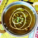 インド・ネパールカレー DEVI - 「Bランチ」は 850円で、「チョイスカレー」 + 「ナンorライス」 + 「日替わりスープ」 + 「サラダ」 + 「ドリンク」 です。