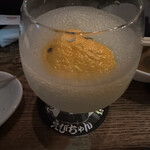 屋台バーえびちゃん - 山葵のカクテル。山葵はその場ですりおろしてくれました