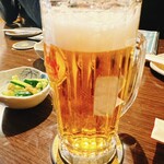 辰巳屋肉店 - オリオン生ビール