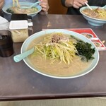 ニューラーメンショップ主水 花棒曳舟店 - ネギラーメン900円中盛り100円