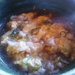 徳山鮓 - 雑炊取り分け後。