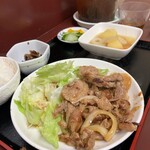 讃岐一番 - 水曜日の日替わり定食で豚の生姜焼き