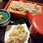 すし土風炉 - 舞茸天ぷらをセロリソルトで