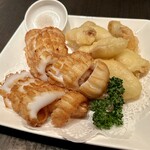 廣東料理 民生 - イカの天ぷら