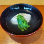 京料理 阿うん - 具材は鮎魚女、菜の花