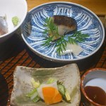 銀鱈西京焼きとお刺身