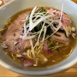 魚焚 - カニ豚骨らーめん 塩・細麺