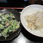 おいしい台所12カ月 - 菜の花とハムのマヨ和え、しらすおろし