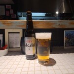 Puraibe-To Daina- Sakai - お酒①アサヒスーパードライ(瓶ビール、アサヒビール)