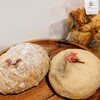 パンと、惣菜と、珈琲と。 パブリックベーカリー - 料理写真:今回はさくらメニューがあったので購入。さくらと鹿の子の加水パンとあんぱん(桜が乗ってる)、ラスクです